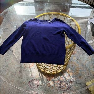 Diane Von Furstenberg Royal Blue Crew Neck Sweater
